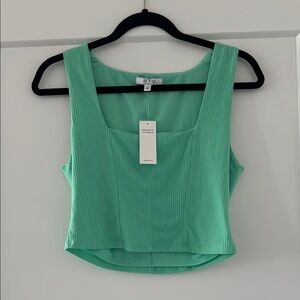 NWT afrm mint green tank top crop
